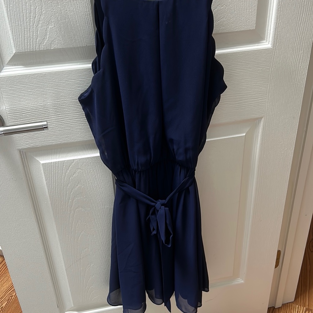 navy mini dress